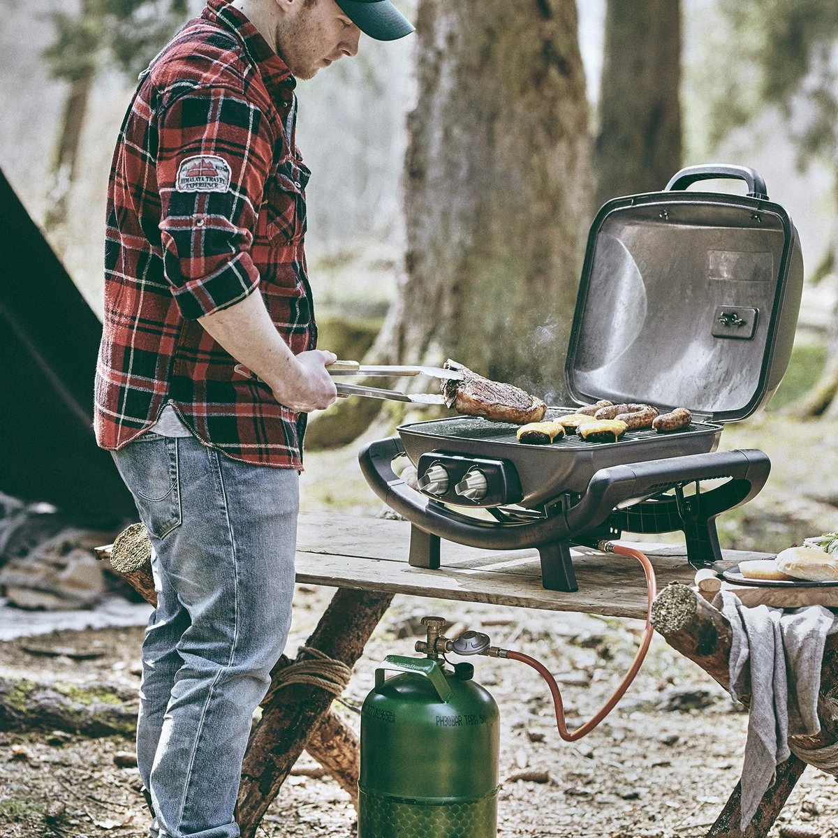 Burnhard Draagbare 2-Branders Gasbarbecue - Afdekhoes - BBQ Wayne 14 Burnhard Draagbare 2-Branders Gasbarbecue - Afdekhoes - BBQ Wayne - Afbeelding 14