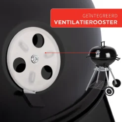 BBQ Collection Houtskoolbarbecue - Kogelbarbecue 45 X 60 Centimeter - Ronde Barbecue - Barbecue Op Wielen - Zwart - Metaal -Bbq Promotiewinkel 1200x1200 215