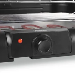 Princess 112250 Elektrische BBQ Met Zijplanken - BBQ - 40x25cm - Met En Zonder Statief Te Gebruiken - Met Zijplankjes - Ook Te Gebruiken Als Tafelgrill - 2200W -Bbq Promotiewinkel 1200x1200 220