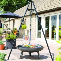 BBGRILL Driepoot Barbecue Zwart 172 Cm BBQ TRIPOD