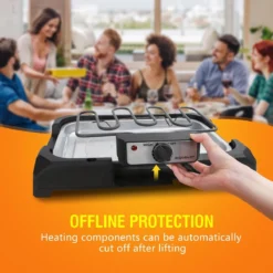 Aigostar Lava 30LDQ - Elektrische Grill - BBQ - Tafel Barbecue - Grilloppervlakte 41 X 24 Cm - 2000 Watt -Bbq Promotiewinkel 1200x1200 247