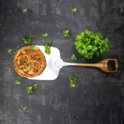 Boska Pizzaschep Barbecue - Kort Handvat - Stabiel - Aluminium - Eikenhout - BBQ Accessoires -Bbq Promotiewinkel 1200x1200 299