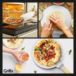 GrillX Pizzaschep Met Pizzasnijder - 30cm - In Luxe Doos - Pizzaspatel Voor BBQ & Oven - BBQ Accesoires Gereedschap -Bbq Promotiewinkel 1200x1200 312
