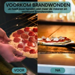 Nowad Pizzaschep RVS Rond Voor BBQ En Oven - 30,5 Cm - Pizzaspatel - Taartschep - Houten Handvat - Ophangbaar - Rond - Vaatwasbestendig - Keukenaccessoires -Bbq Promotiewinkel 1200x1200 367