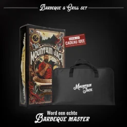 Mountain Jack® 40-Delige Luxe BBQ Grill Accessoires Set In Roestvrij Staal – Barbecue Gereedschap – Tangenset, Vlees Thermometer, Vleestang, Borstel, Spiezen, Vleesmes, Vleesvork -Bbq Promotiewinkel 1200x1200 377