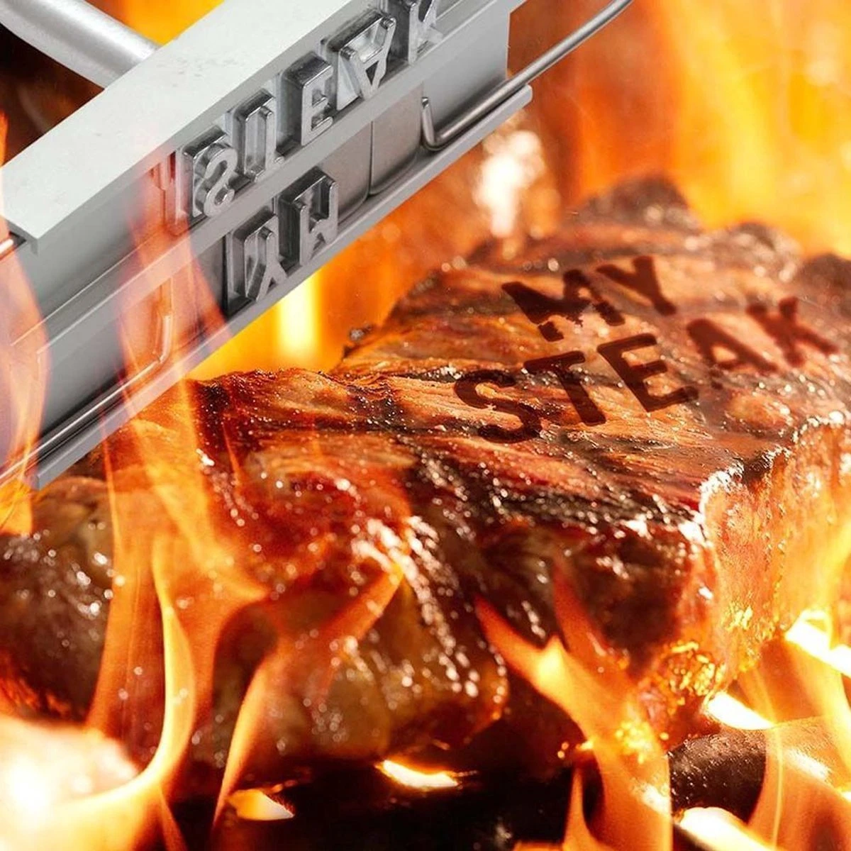 Merkloos BBQ Branding Iron - Barbecuegereedschapset - Bbq Accessoires - Bbq Brandijzer 3 Merkloos BBQ Branding Iron - Barbecuegereedschapset - Bbq Accessoires - Bbq Brandijzer - Afbeelding 3