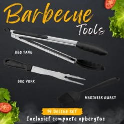 BBQ Gereedschapset - Opbergtas - BBQ Accessoires - BBQ Tang - BBQ Set - BBQ Borstel - BBQ Gereedschap - Roestvrij Staal -Bbq Promotiewinkel 1200x1200 405