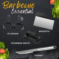 BBQ Gereedschapset - Opbergtas - BBQ Accessoires - BBQ Tang - BBQ Set - BBQ Borstel - BBQ Gereedschap - Roestvrij Staal -Bbq Promotiewinkel 1200x1200 408