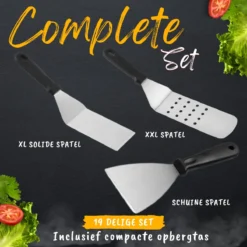 BBQ Gereedschapset - Opbergtas - BBQ Accessoires - BBQ Tang - BBQ Set - BBQ Borstel - BBQ Gereedschap - Roestvrij Staal -Bbq Promotiewinkel 1200x1200 409