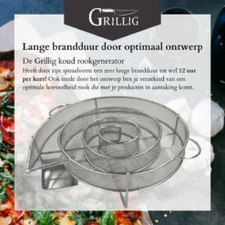 Grillig - Koud Rookgenerator - Cold Smoke Generator - Voor Het Koud Roken Van Vlees - Vis - Kaas - Noten -Bbq Promotiewinkel 1200x1200 426