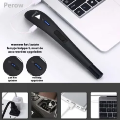 Oplaadbare Lange Elektrische Aansteker - Zwart - Duurzame Plasma Aansteker - Inclusief Cadeauverpakking - BBQ - Kaarsen 14 Oplaadbare Lange Elektrische Aansteker - Zwart - Duurzame Plasma Aansteker - Inclusief Cadeauverpakking - BBQ - Kaarsen -Bbq Promotiewinkel 1200x1200 433