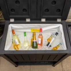 BluMill BBQ Tafel - Inclusief Koelvak 80 Liter - Op Wieltjes - Met Flessenopener - 102 X 46 X 86,5 Cm -Bbq Promotiewinkel 1200x1200 500