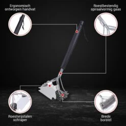 BBQ Borstel Staal RVS Reinigingsborstel Barbecue Grill Accessoires -Bbq Promotiewinkel 1200x1200 579