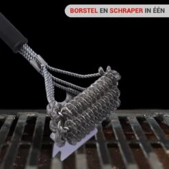 BBQ Borstel Staal RVS Reinigingsborstel Barbecue Grill Accessoires -Bbq Promotiewinkel 1200x1200 581
