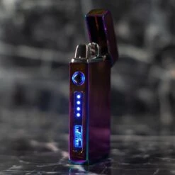 Merkloos Cuberna Elektrische Plasma USB Aansteker Met Batterij Indicator Rainbow - Wind En Storm Bestendig - Geschikt Voor Kaarsen, Vuurwerk, Sigaretten En BBQ -Bbq Promotiewinkel 1200x1200 618