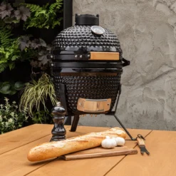 BluMill Kamado BBQ Egg - Kamado 13 Inch - Incl. Vlees Thermometer - Houtskoolbarbecues - Zwart - Ø 27cm -Bbq Promotiewinkel 1200x1200 69