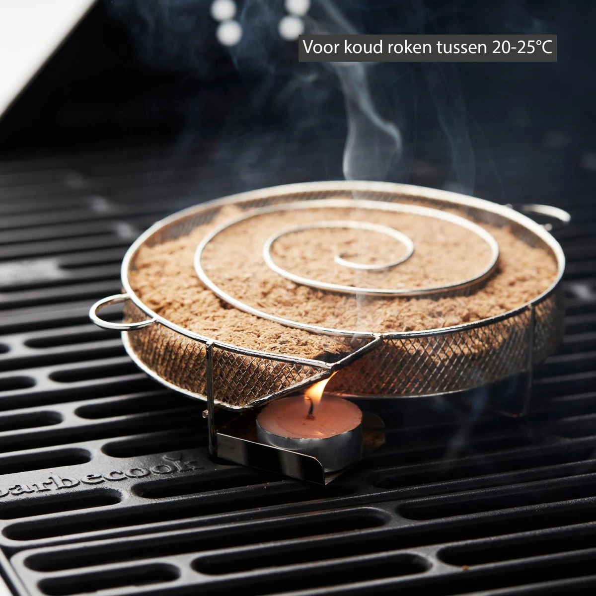 Barbecook - Smokerbox - Starter Set Met 3 Soorten Rookmot - Rookgenerator - Rookdoos - Koud Roken BBQ/Barbeque - Cold Smoke - Spiraal - RVS - Ø 17 Cm 3 Barbecook - Smokerbox - Starter Set Met 3 Soorten Rookmot - Rookgenerator - Rookdoos - Koud Roken BBQ/Barbeque - Cold Smoke - Spiraal - RVS - Ø 17 Cm - Afbeelding 3