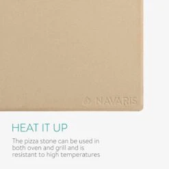 Navaris Pizzasteen XL Voor Oven En Barbecue - Rechthoekige Pizzaplaat 38 X 30 Cm - Inclusief Pizzaschep Met Extra Lang Handvat En Receptenboek -Bbq Promotiewinkel 1200x1200 855