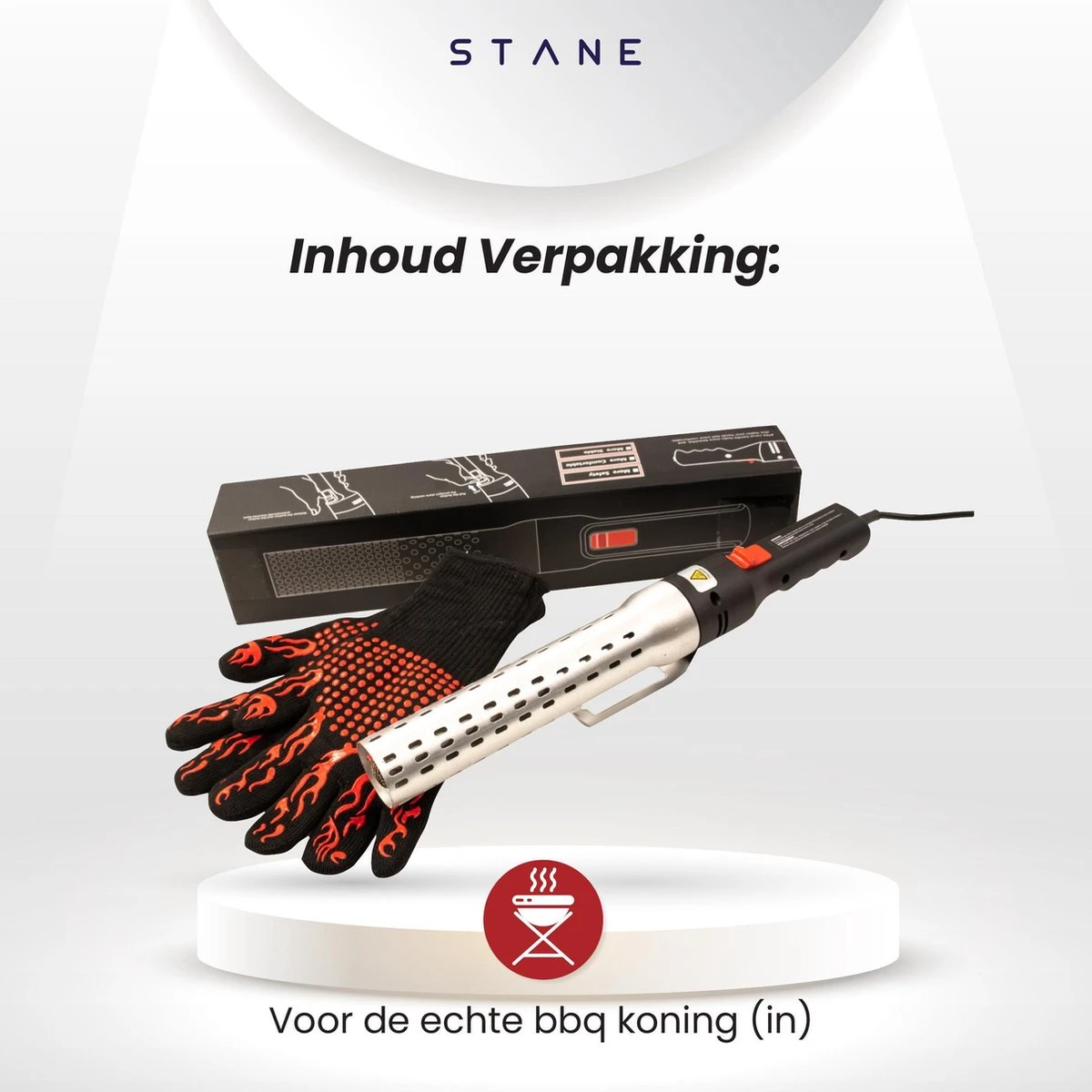 Bbq Aansteker Electrisch - Looftlighter - Bbq Starter - Bbq Accesoires - One Minute Lighter - Incl. Bbq Handschoenen - ®Stane 9 Bbq Aansteker Electrisch - Looftlighter - Bbq Starter - Bbq Accesoires - One Minute Lighter - Incl. Bbq Handschoenen - ®Stane - Afbeelding 9