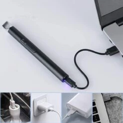 Oplaadbare Lange Elektrische Aansteker - Duurzame Plasma Aansteker - Inclusief Cadeauverpakking - BBQ - Kaarsen - Zwart 12 Oplaadbare Lange Elektrische Aansteker - Duurzame Plasma Aansteker - Inclusief Cadeauverpakking - BBQ - Kaarsen - Zwart -Bbq Promotiewinkel 1200x1200 877