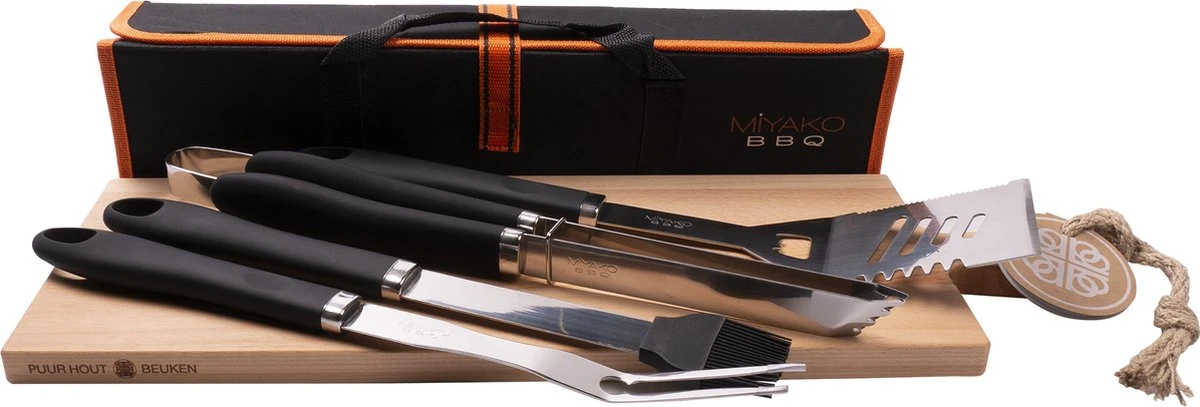 Miyako Luxe Barbecueset - 5 Delig Voor De BBQ