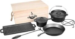 EL Fuego Dutch Oven Set Gietijzer 7-delig -Bbq Promotiewinkel 1200x637 1