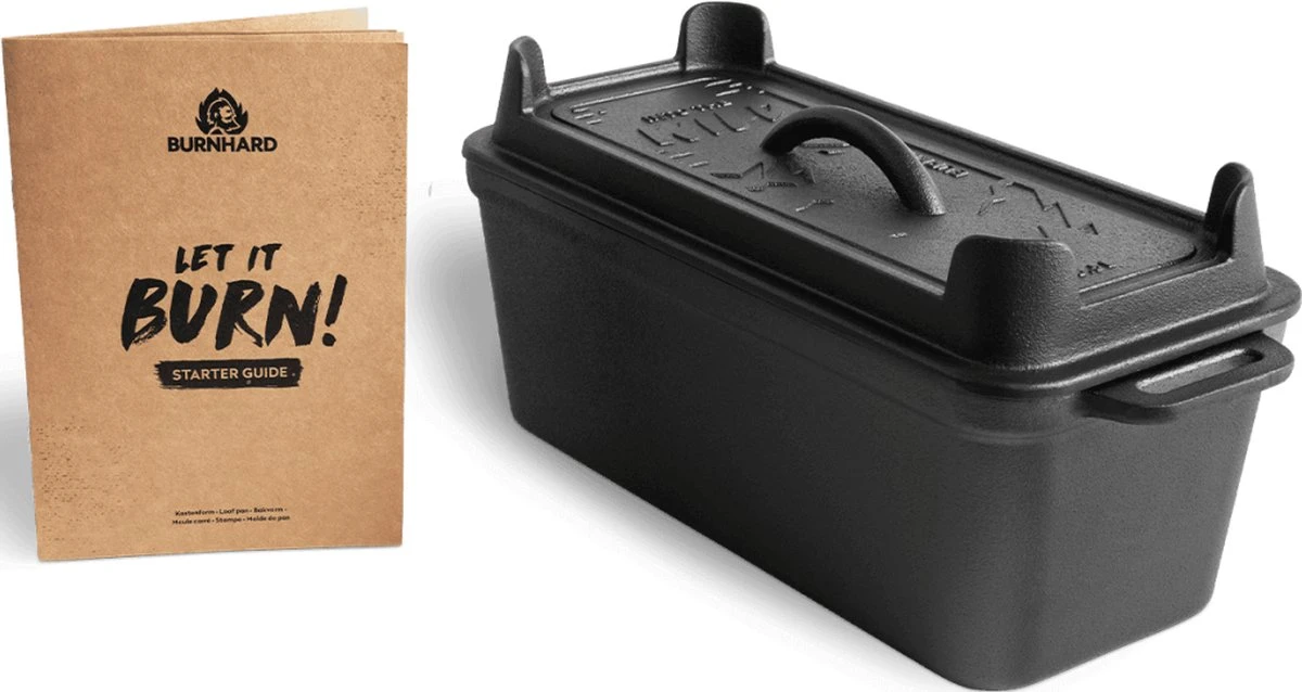 Burnhard Gietijzeren Broodpan 3,5 L - Broodbakvorm 2 Burnhard Gietijzeren Broodpan 3,5 L - Broodbakvorm - Afbeelding 2