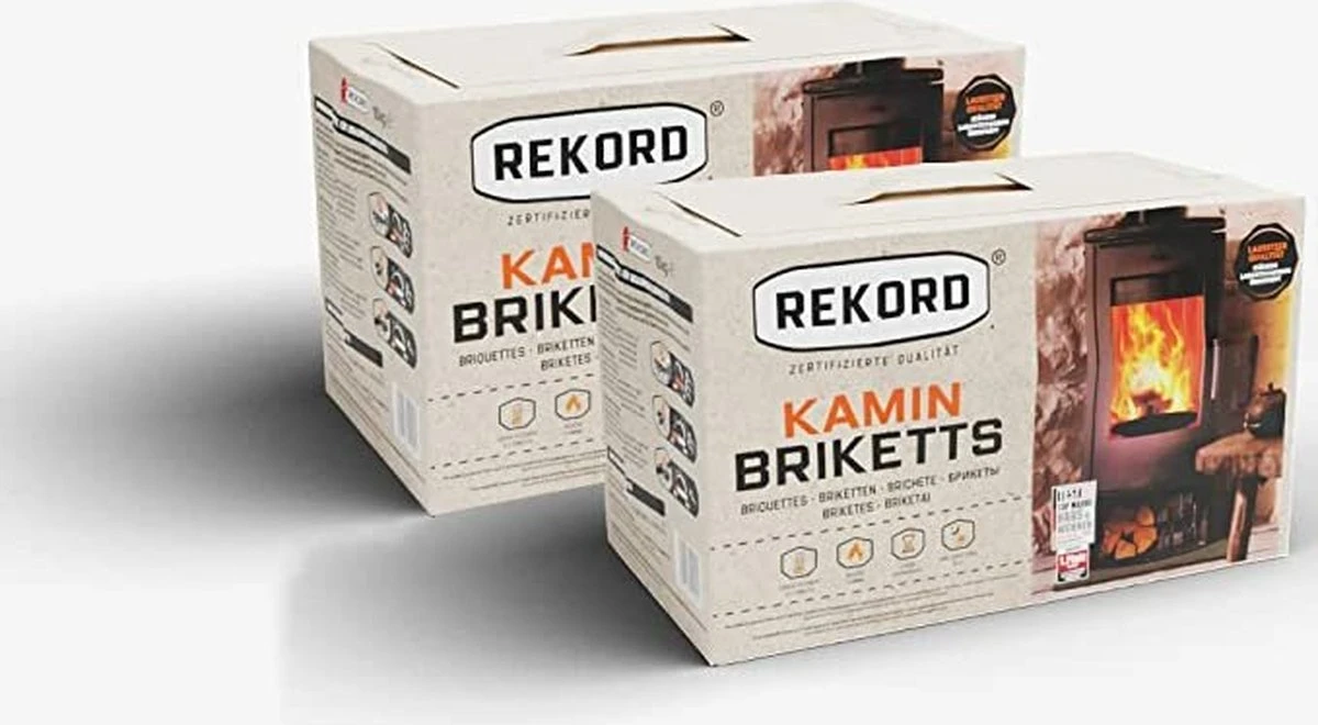 Bruinkoolbriket 10 Kg REKORD- Briketten - Brandhout-briketten Geperst -houtkachel 10kg - 18stk 3 Bruinkoolbriket 10 Kg REKORD- Briketten - Brandhout-briketten Geperst -houtkachel 10kg - 18stk - Afbeelding 3