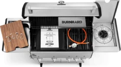 Burnhard Gas BBQ Big FRED Deluxe - 4 Branders - Incl. Keramische Infraroodbrander & Afdekhoes - Deluxe -Bbq Promotiewinkel 1200x668