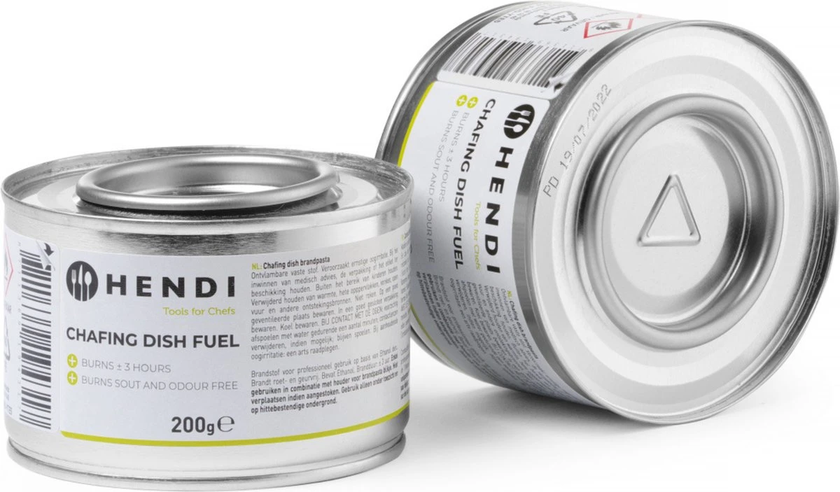 Hendi Brandpasta Voor Chafing Dish - Brandgel 200g - ( 6 Stuks ) 2 Hendi Brandpasta Voor Chafing Dish - Brandgel 200g - ( 6 Stuks ) - Afbeelding 2