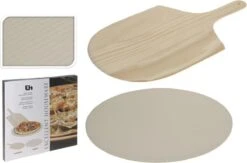 Merkloos Excellent Houseware Pizza-baksteen - Met Pizza-schep -Bbq Promotiewinkel 1200x792 1