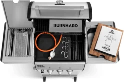 Burnhard Gas BBQ FRED JR. Deluxe - 2 Branders - Incl. Keramische Infraroodbrander & Afdekhoes - Deluxe -Bbq Promotiewinkel 1200x796