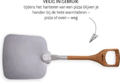 Boska Pizzaschep Barbecue - Kort Handvat - Stabiel - Aluminium - Eikenhout - BBQ Accessoires -Bbq Promotiewinkel 1200x820