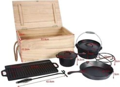 EL Fuego Dutch Oven Set Gietijzer 7-delig -Bbq Promotiewinkel 1200x872 2