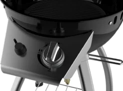 Accente Outdoor Gas BBQ - ø 45 Cm- Inclusief Grillplaat & Gasslang - Zwart -Bbq Promotiewinkel 1200x883