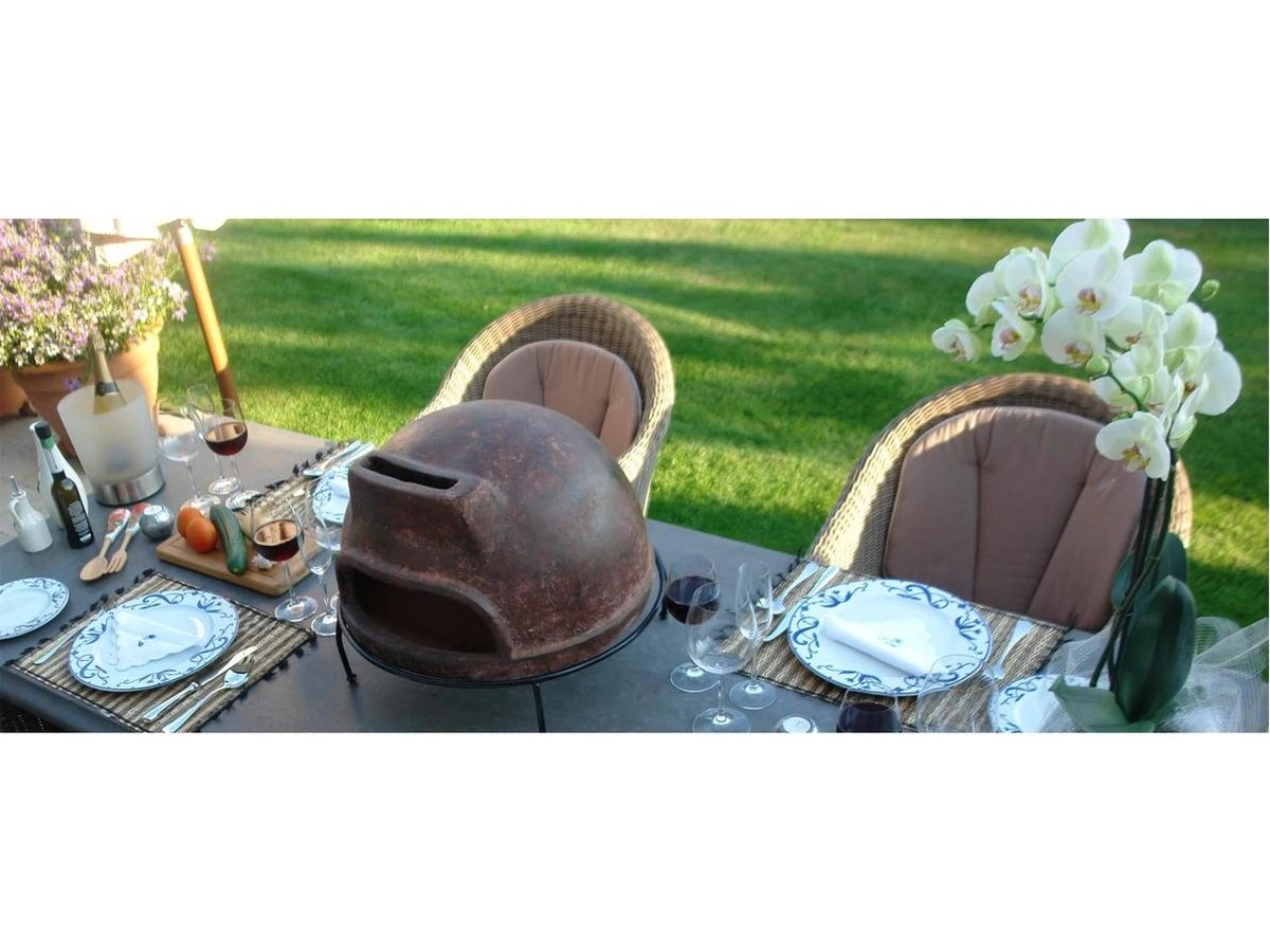 Sol-y-Yo Houtgestookte Toscaanse Stenen Pizza Oven 52CM 4 Sol-y-Yo Houtgestookte Toscaanse Stenen Pizza Oven 52CM - Afbeelding 4