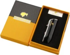 Cohiba® Sigarenaansteker - Sigarenboor - Sigaren - Sigaar - Cohiba Aansteker - Sigarenboor - Sigaren Accessoires - Sigarenknipper - Sigaar Aansteker - Cohiba - Incl. Luxe Geschenkdoos - Zwart