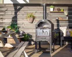 Merkloos MaxxGarden Pizza Oven - Smoker Barbecue Houtskool 45 X 65 X 158cm -Bbq Promotiewinkel 1200x956