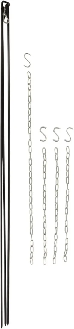 Esschert Design - Driepoot Met Ketting - Haardvuur Accessoires - Staal - Zwart -Bbq Promotiewinkel 272x1200