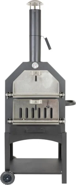 Merkloos MaxxGarden Pizza Oven - Smoker Barbecue Houtskool 45 X 65 X 158cm -Bbq Promotiewinkel 495x1200