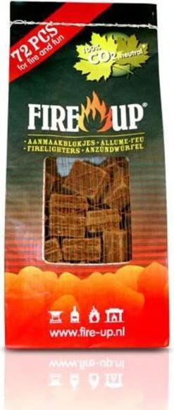Fire-Up Aanmaakblokjes Bruin Zak/72st -Bbq Promotiewinkel 509x1200