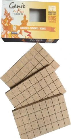 Genie Du Feu Aanmaakblokjes Bruin - 1344 Stuks - Voordeel Verpakking -Bbq Promotiewinkel 614x1200