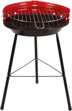 Houtskoolbarbecue Ø33 Cm | Verstelbare Grill BBQ | Halfopen | Zwart / Rood 12 Houtskoolbarbecue Ø33 Cm | Verstelbare Grill BBQ | Halfopen | Zwart / Rood -Bbq Promotiewinkel 778x1200