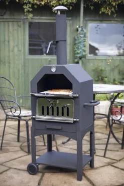 Merkloos MaxxGarden Pizza Oven - Smoker Barbecue Houtskool 45 X 65 X 158cm -Bbq Promotiewinkel 800x1200 2