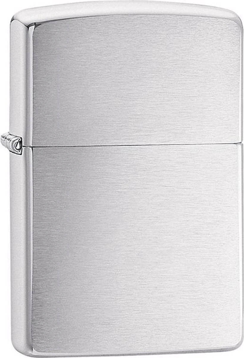 Zippo Brushed Chroom Aansteker 1 Zippo Brushed Chroom Aansteker