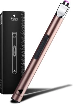 Oplaadbare Lange Elektrische Aansteker - Duurzame Plasma Aansteker - Inclusief Cadeauverpakking - BBQ - Kaarsen - Rose