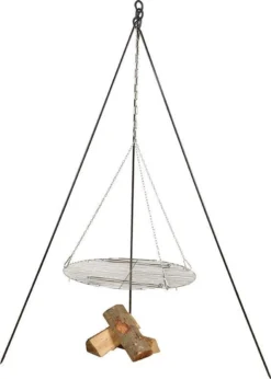 Esschert Design - Driepoot Met Ketting - Haardvuur Accessoires - Staal - Zwart -Bbq Promotiewinkel 857x1200