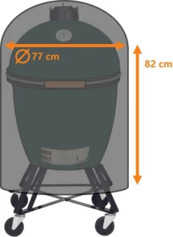 Luxe Waterdichte Ronde BBQ Hoes - 84 Cm X 77 Cm - Barbecue Beschermhoes - BBQ Accessoires - Geschikt Voor O.a. Kamado, Big Green Egg, Grill Guru, The Bastard, Patton, Weber -Bbq Promotiewinkel 878x1200 2