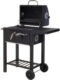 Vaggan Luxe Houtskool Barbecue - Grilloppervlak (LxB) 44 X 32 Cm - Staal - Matzwart -Bbq Promotiewinkel 896x1200