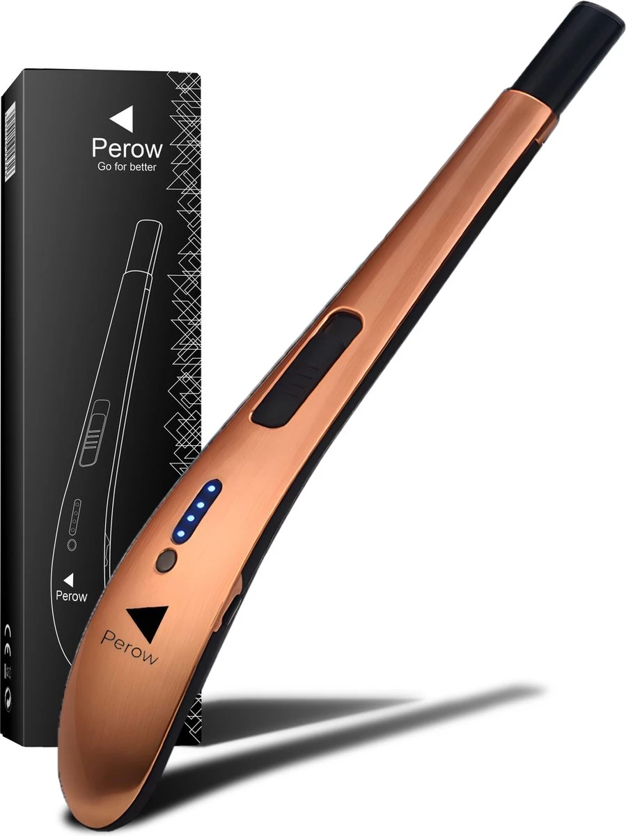 Oplaadbare Lange Elektrische Aansteker - Rose Goud - Duurzame Plasma Aansteker - Inclusief Cadeauverpakking - BBQ - Kaarsen 1 Oplaadbare Lange Elektrische Aansteker - Rose Goud - Duurzame Plasma Aansteker - Inclusief Cadeauverpakking - BBQ - Kaarsen